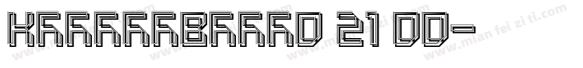 KSGCFLVZAO0 21 00字体转换